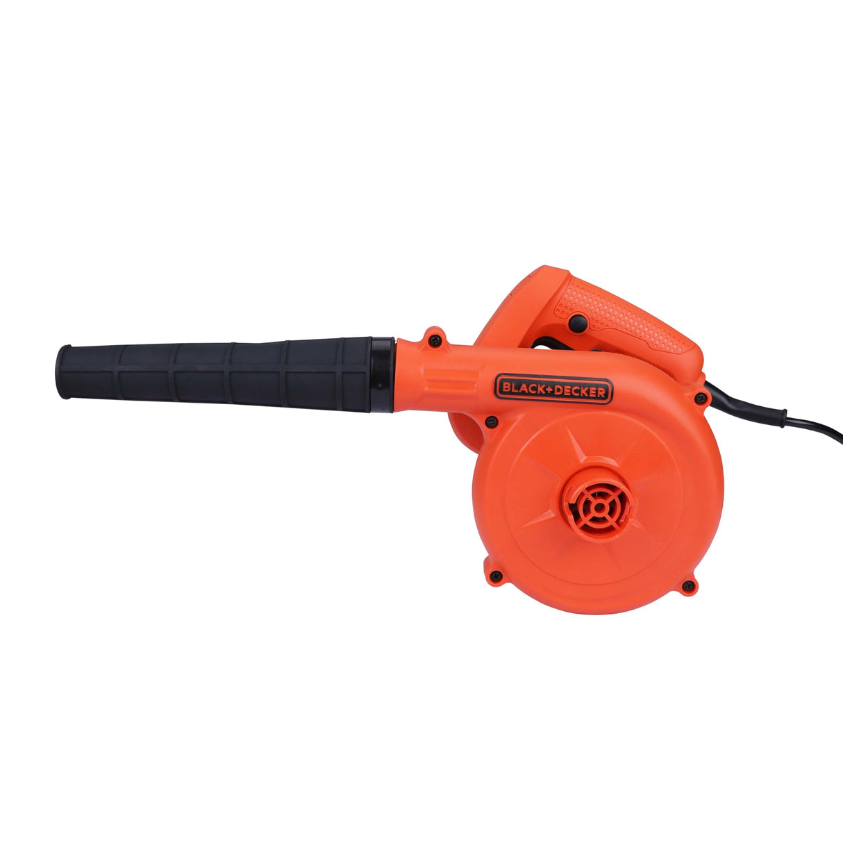 BLACK+DECKER BDB530-IN 530 W Corded Electric 2-in-1 Single Speed Air Blower & Vacuum Cleaner, 16000 RPM, 3.5 m3/min Air Volume, 3 Metre Cord Length, Ideal For DIY Activities At Home & Garden, Orange