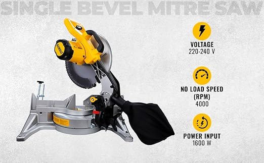 DeWalt DWS715 1600W 305mm Compound Mitre Saw