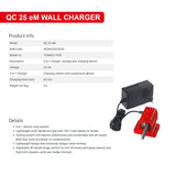 Wolf Garten e-Multi-Star Wall Charger (QC 25 eM) | Charger + Wall Mount in one Device | for House, Yard and Garden.