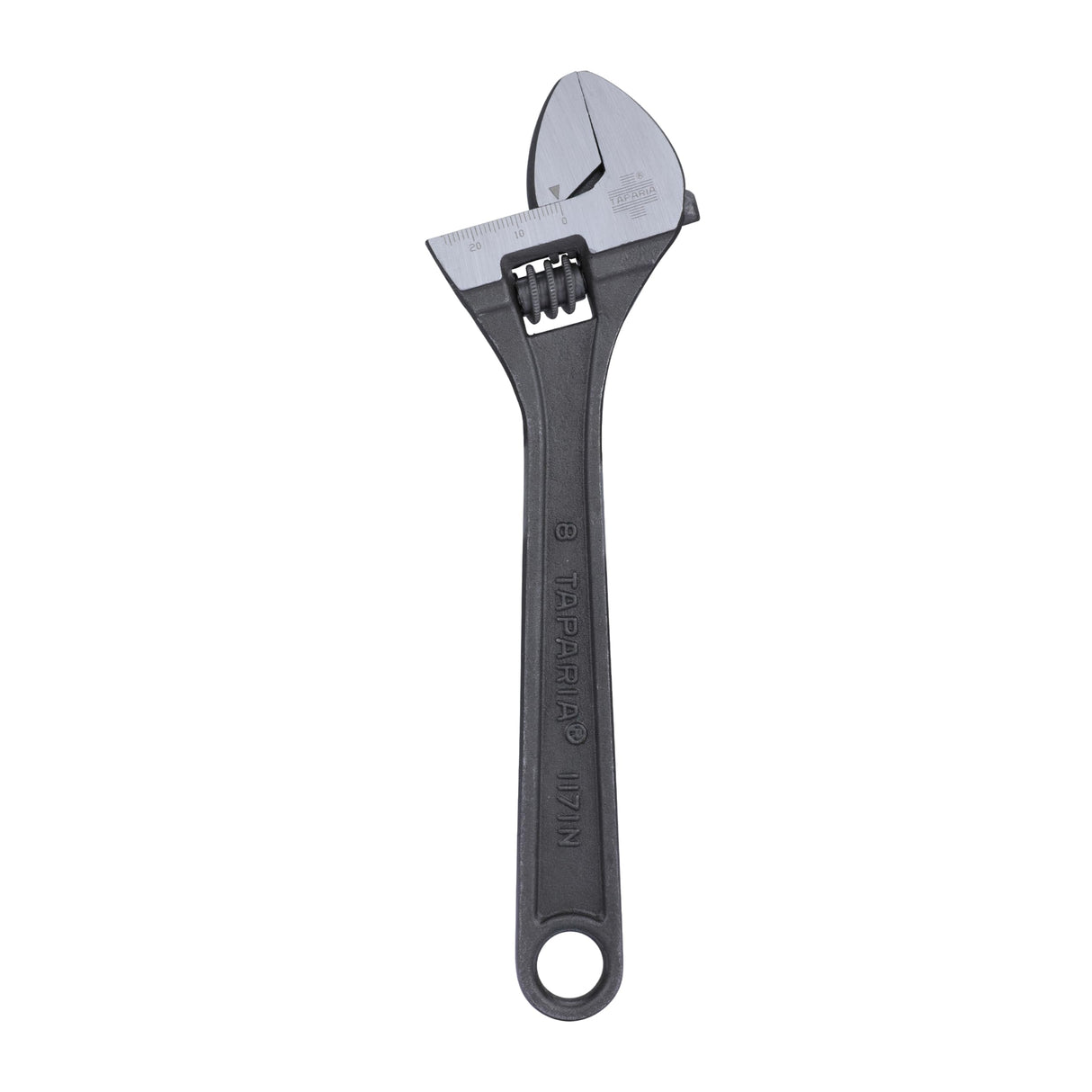 Taparia 1171-8/1171N-8 205mm Steel Single Sided Adjustable Spanner Wrench (Grey)