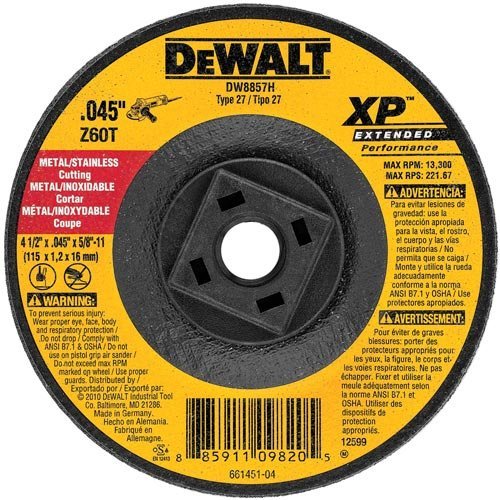 Dewalt DW4547-IN DC Wheel 180 x 6.3 x 22.23mm A24TBF