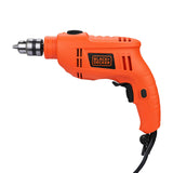 BLACK+DECKER TB555 550W 10mm Variable Speed Reversible Hammer Drill (Orange, 1-Piece)