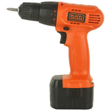 BLACK+DECKER CD121B2-IN 12V 10mm Ni-Cd Cordless Variable Speed Drill with 2 Batteries