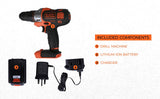 BLACK+DECKER MT218K-GB 18V 10mm Li-ion Cordless Multi-Evo Multitool Starter Kit with Drill Driver Head (Orange)