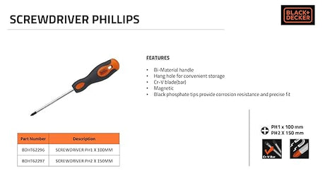 BLACK+DECKER Phillips Screwdriver