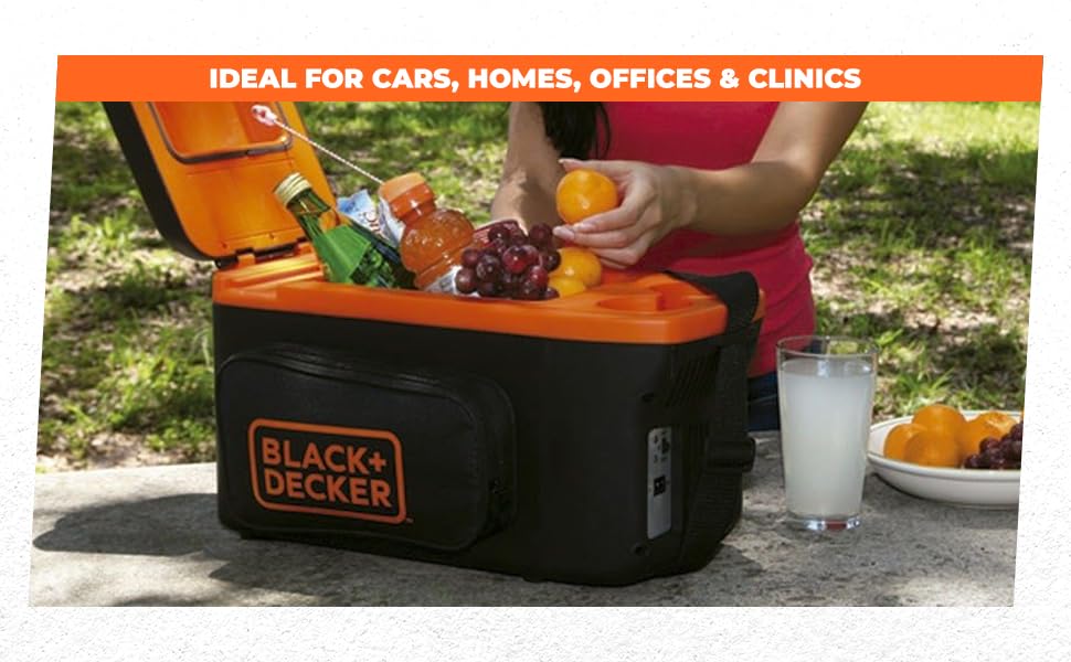 BLACK+DECKER BDC8-LA Thermoelectric Portable Automotive Car Beverage Cooler & Warmer (PRE-COOL Required) -8 Liters