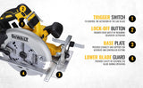 DEWALT DCS570N-B1 18V 184mm XR Li-ion Cordless Brushless Kitted Circular Saw (Bare Tool)