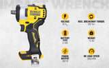 DEWALT DCF911N-B1 1/2'' 20V Max Li-ion Reversible Cordless Brushless Compact ,542 Nm Torque (Bare Tool)