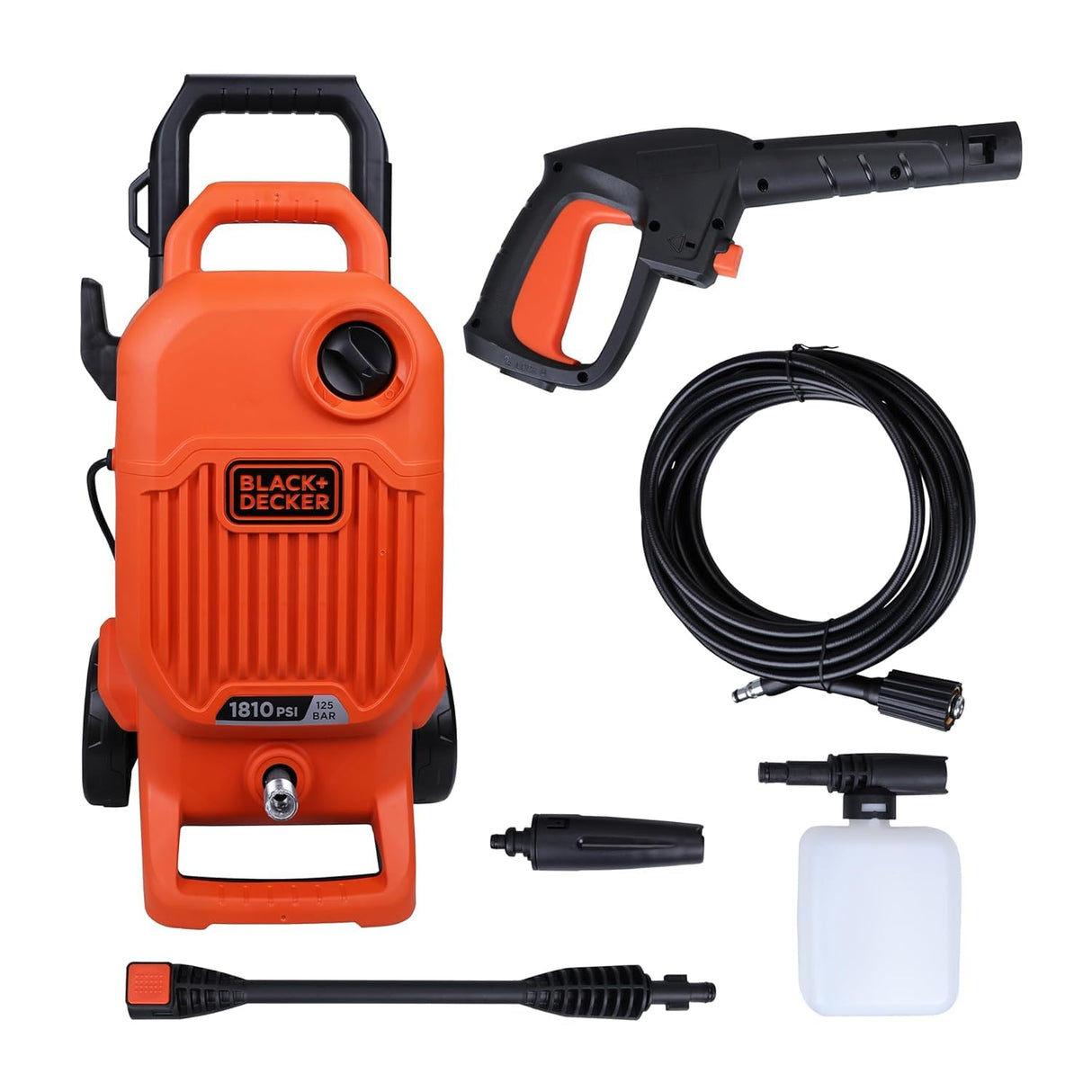 BLACK+DECKER BEPW1600 1300W 1600 PSI 110 Bar Pressure Washer