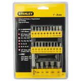 STANLEY 29PC SCREWDRIVER INSERT BIT SET