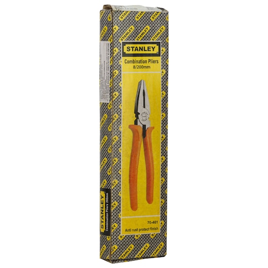 Stanley 8" COMBINATION PLIER, SINGLE COLOUR SLEEVE