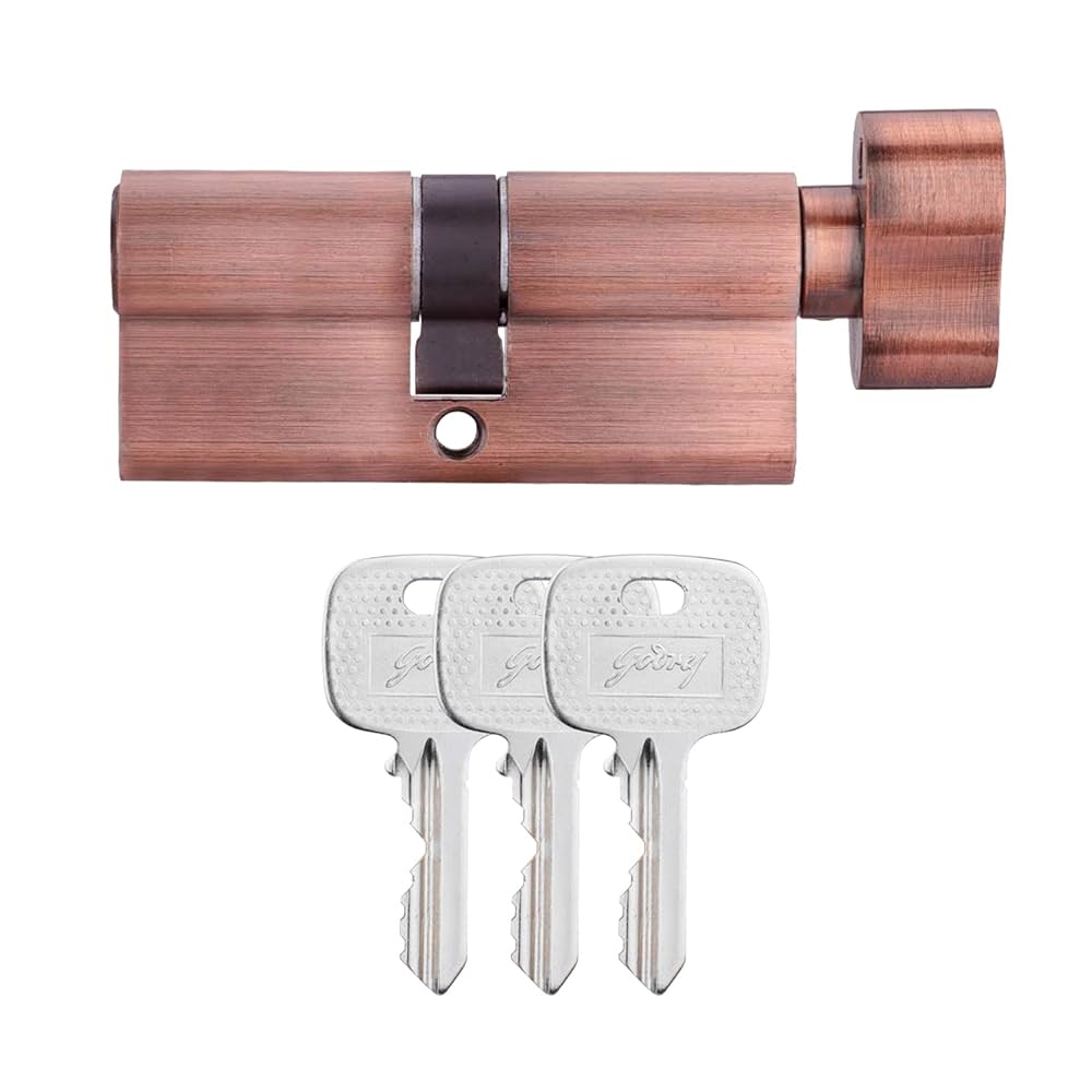 70 mm Pin Cylinder 1CK - Antique Copper | High Security Lock Cylinder