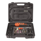 BLACK+DECKER RT18KA-IN 180W Electric Rotary Tool with 118 pc Acc. Kit Box for Grinding,Polishing,Eng