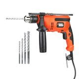 BLACK+DECKER KR5010 550W 10mm Single Speed Hammer Drill/Driver(orange)