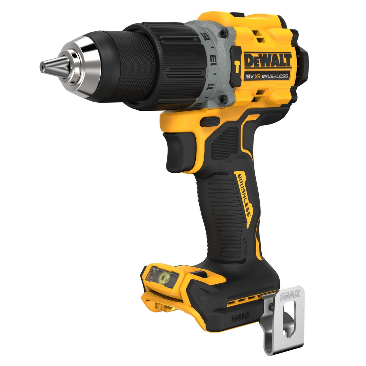 DEWALT DCD708N-XJ Reversible Drill Machine Driver With Brushless Motor- 18V Li-ion Sub-Compact Series Cordless 1/2"/13mm, 2 Year Warranty (Bare Tool)