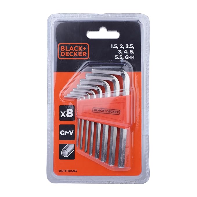 Black+Decker 8pc Hex Key Set