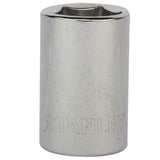 Stanley 8 mm, 1/2 Inch Sq. Drive Standard Socket 6 Point