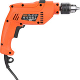 BLACK+DECKER HD555K50 550W 13mm Corded Variable Speed Reversible Impact Drill Machine Kit for Home & DIY Use