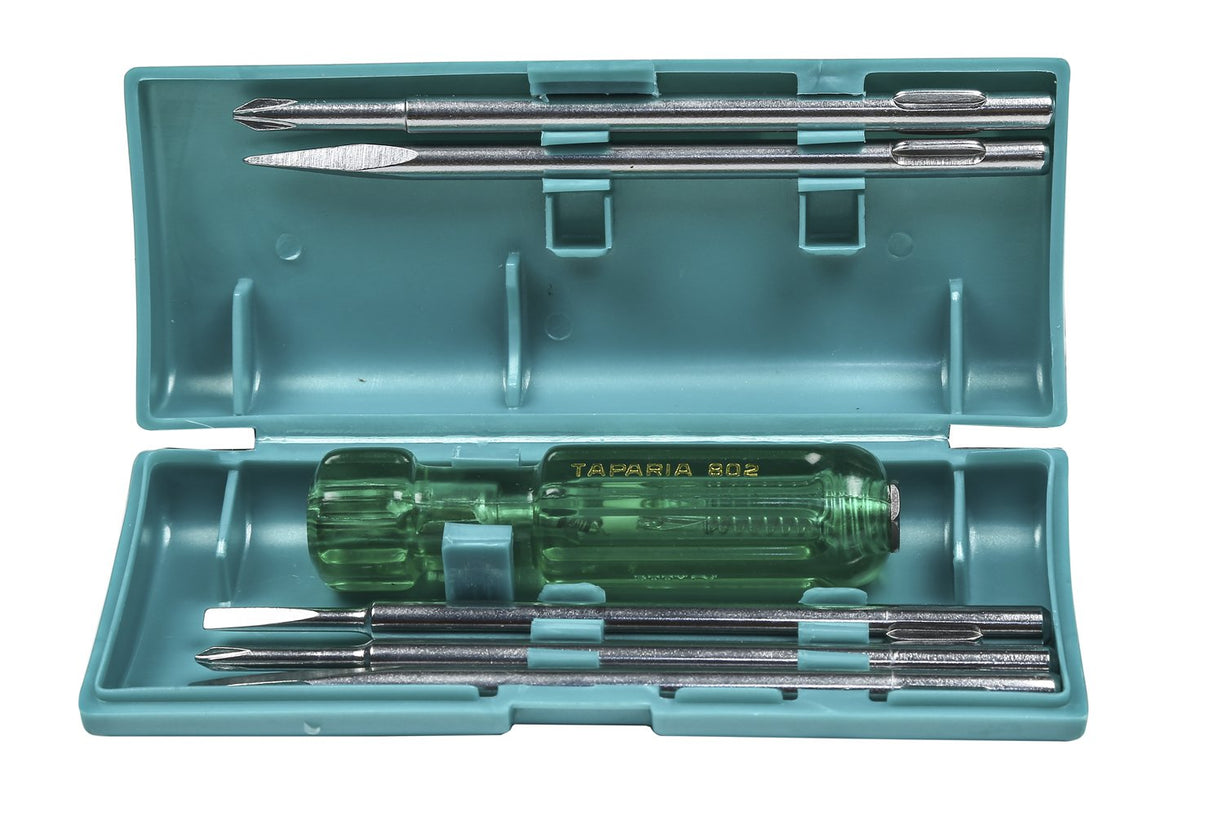 Taparia 812 Neon Bulb Screwdriver Set Silver/Green
