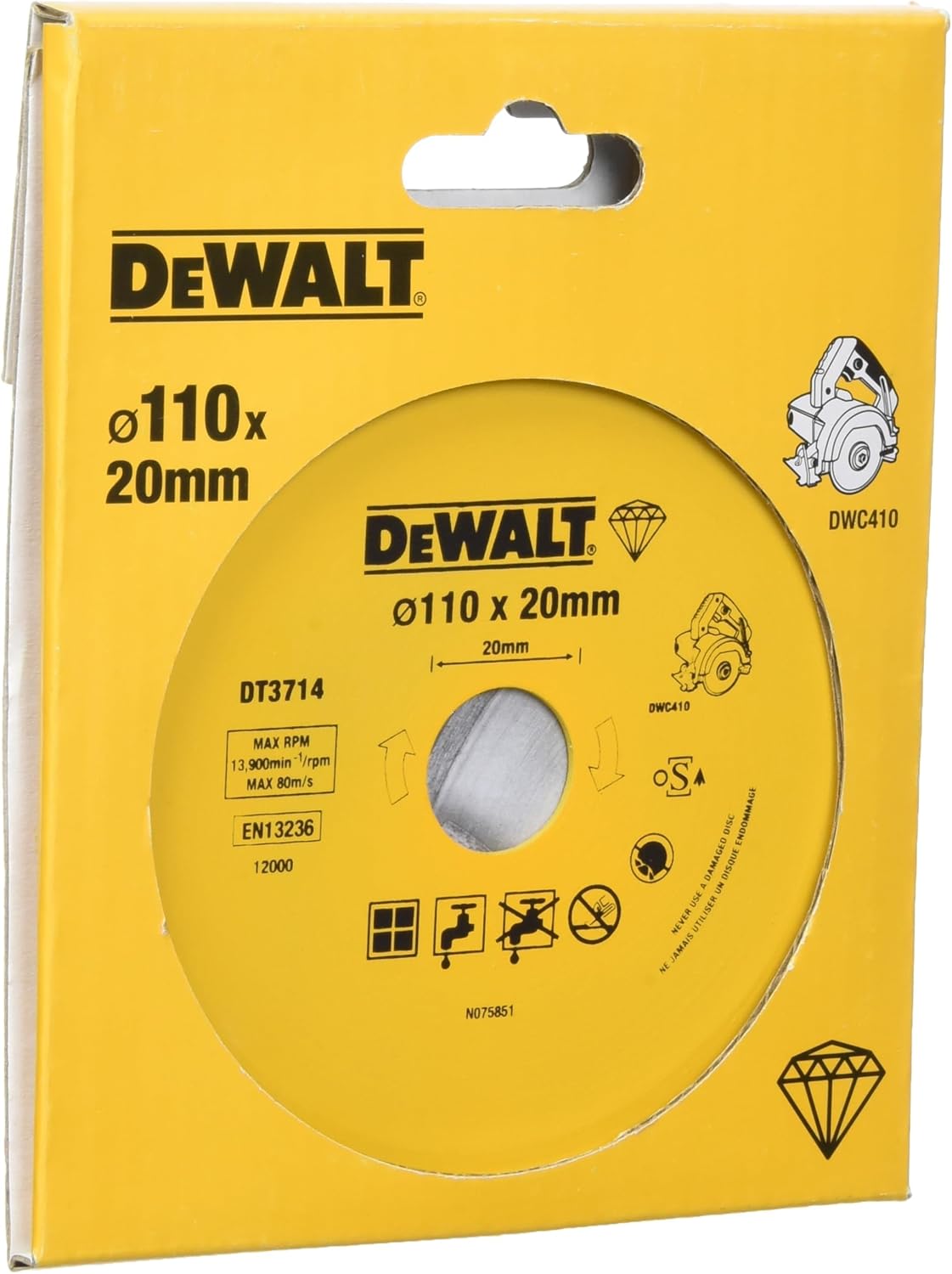 Dewalt DT3714-QZ "Wet & Dry" 4.33" Diamond Disc