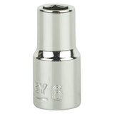 Stanley 4mm 1/4" Chrome Vanadium Socket 6PT