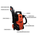 BLACK+DECKER BEPWB1740-IN 220V 1500W High Pressure Washer