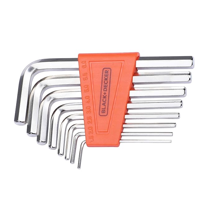 BLACK + Decker 8PCS HEX KEY SET