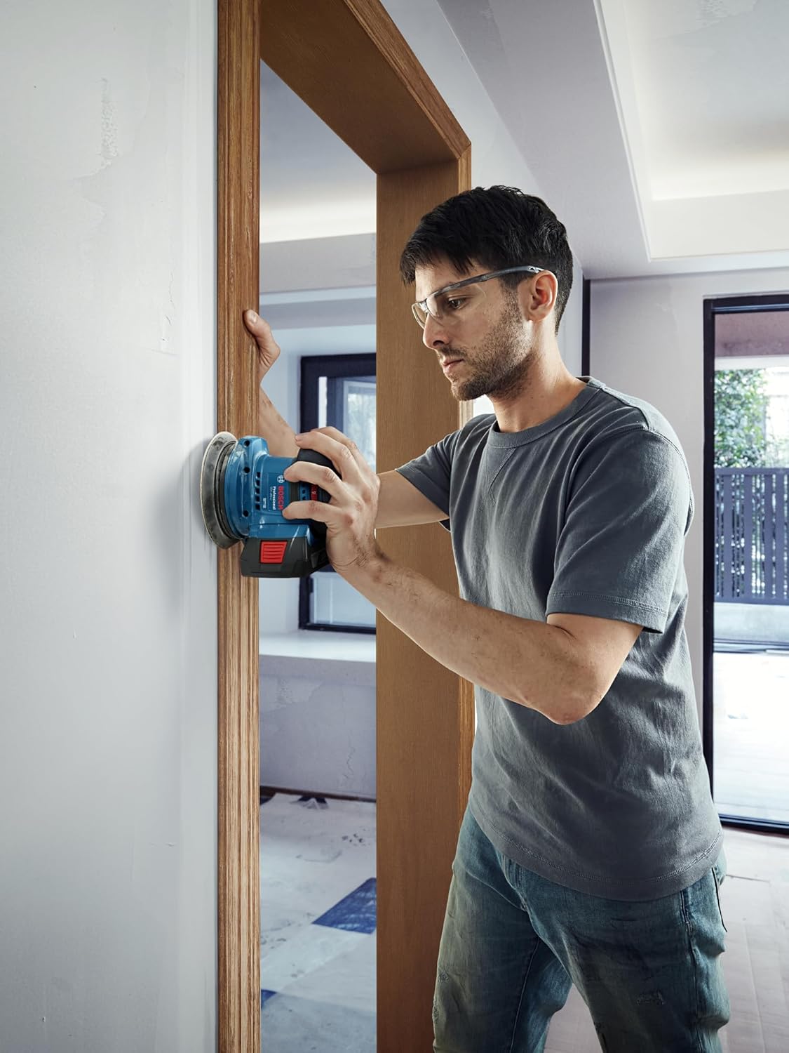 Bosch GEX 185-LI PROFESSIONAL Cordless Random Orbit Sander with Dust Bag 18.0 V (Solo)