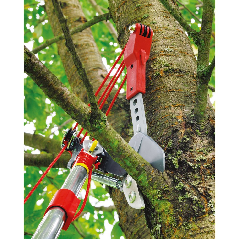 WOLF Garten Wolf-Garten Multi Star Adjustable Steel Bypass Tree Lopper Without Handle RR-VM, Red