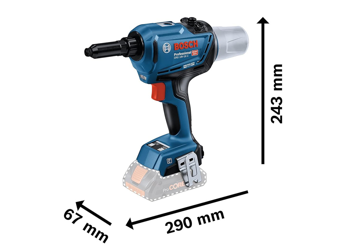 Bosch Professional GRG 18V-16 C Cordless Rivet Gun