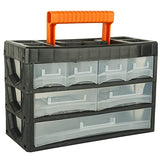 Black+Decker 7 Drawers Small Portable Cabinet For Multi-Purpose Home / Tool Storage With Carry Handle