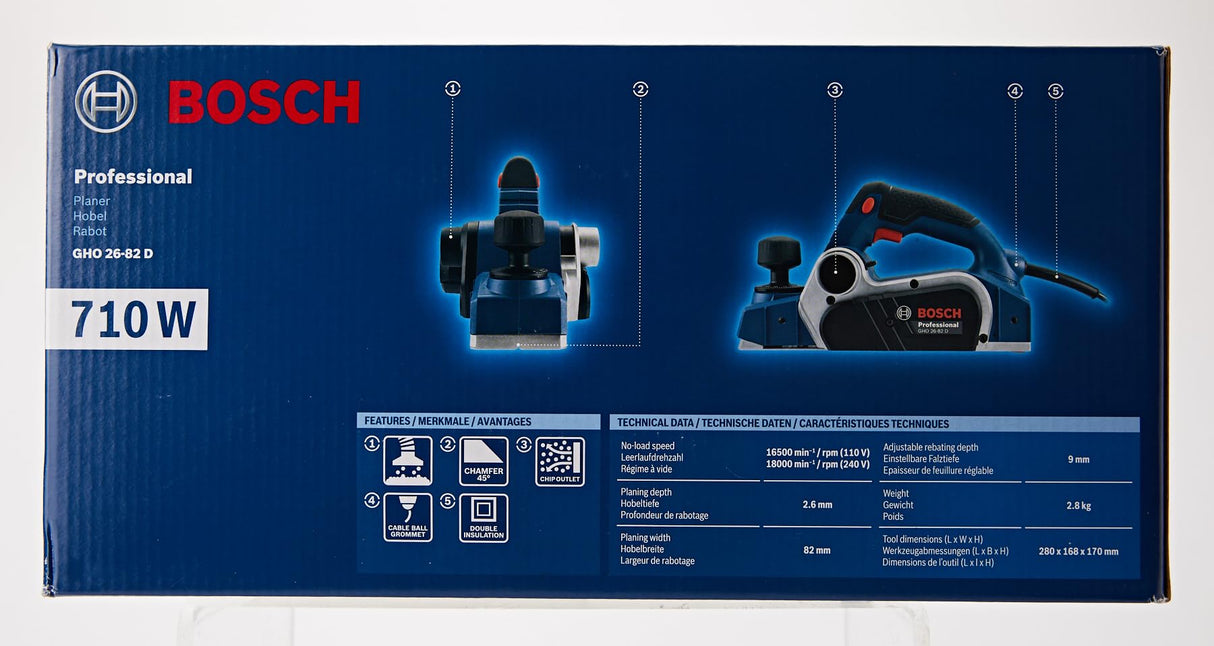 Bosch GHO 26-82 D Corded Electric Planer