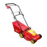 WOLF Garten 1400W 3500 RPM Electric 3-in-1 Push Lawn Mower with Soft Grip Handle