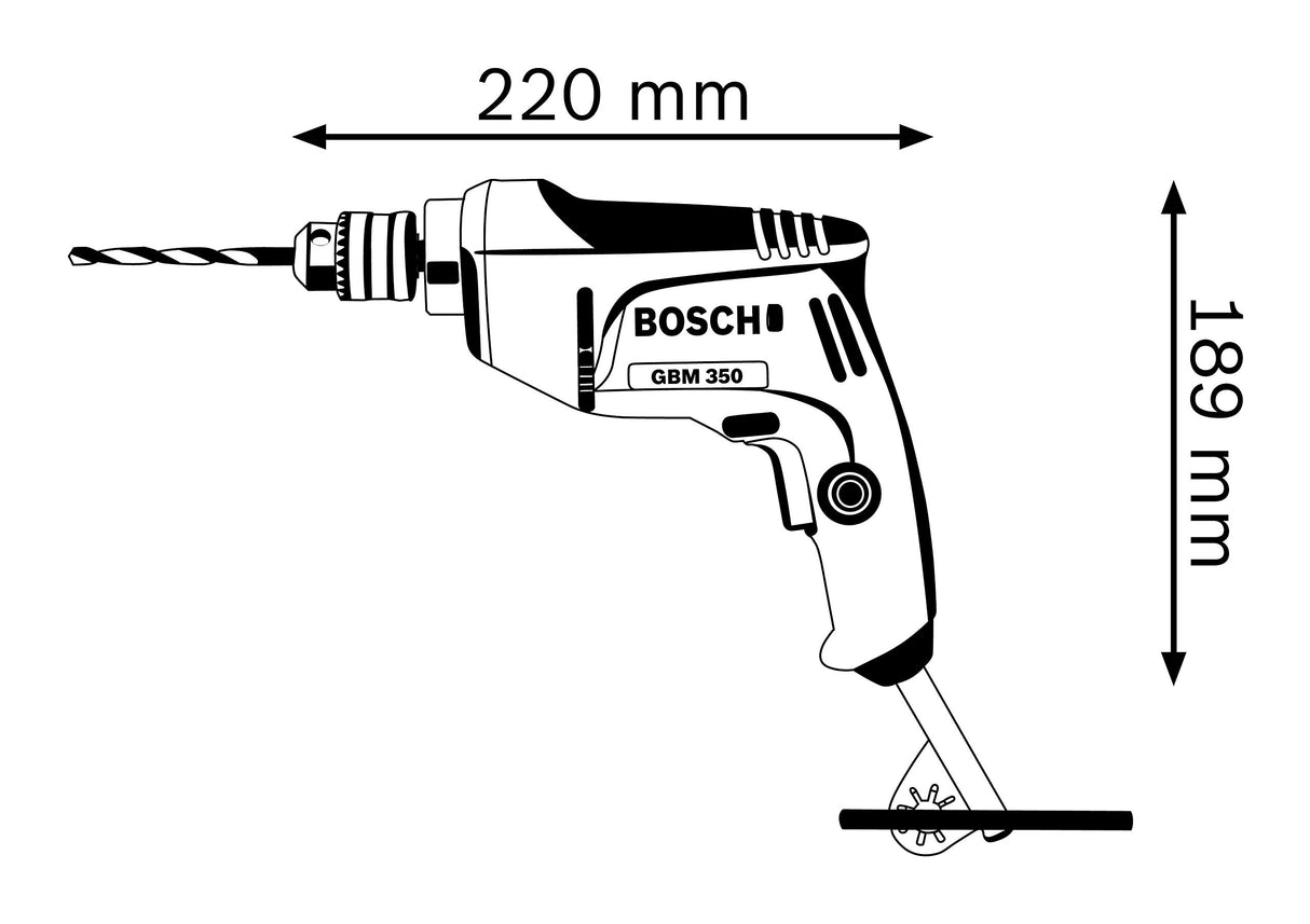 Bosch GBM 350 Professional Rotary Drill