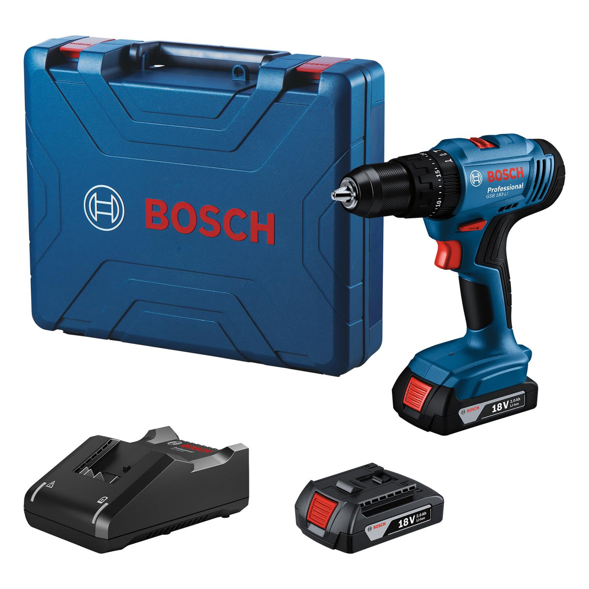 Bosch GSB183-Li 18V Cordless Impact Drill 2x2Ah Kit