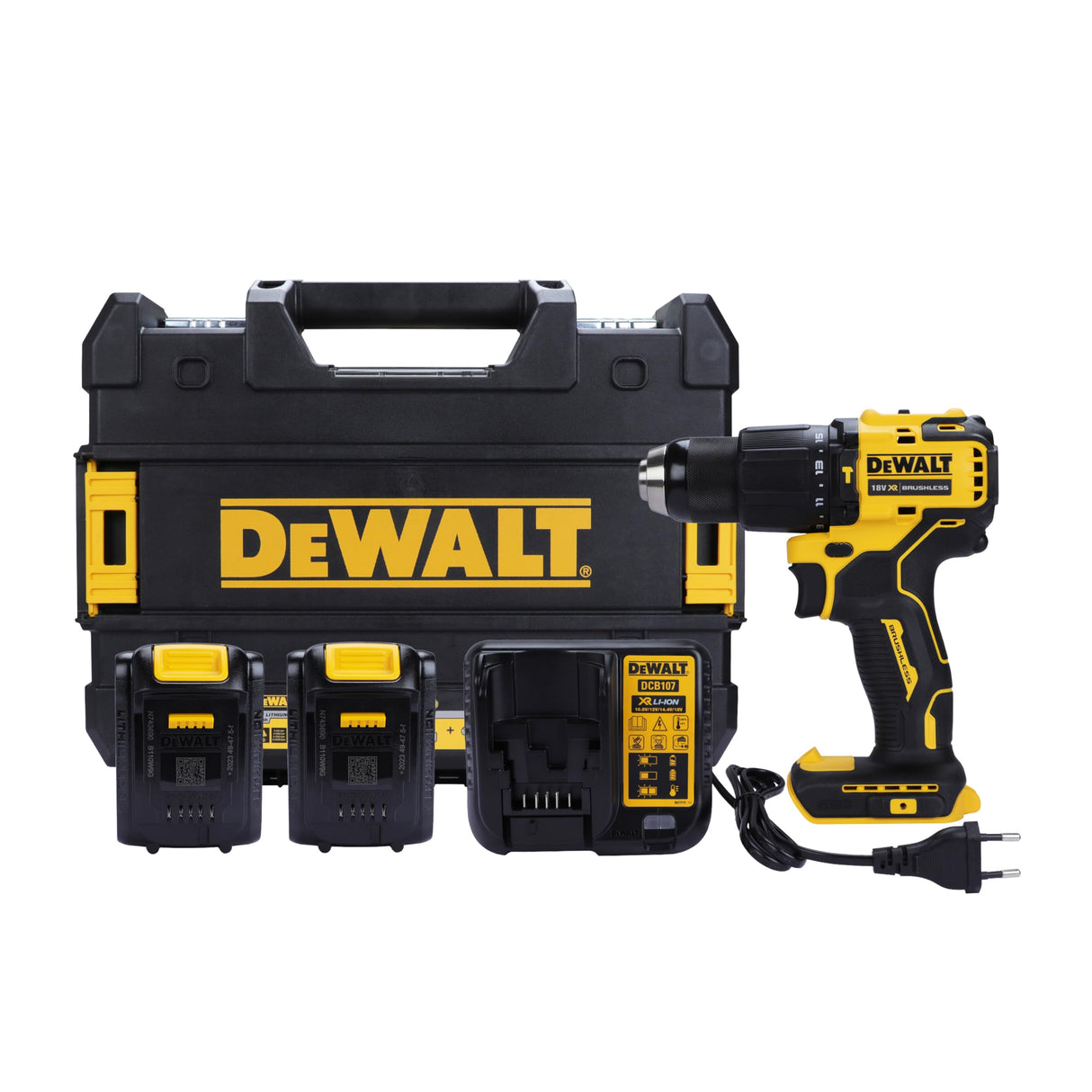 DEWALT Dcd703D2-B1 12V 10Mm Cordless Brushless Multi-Head Drill Machine With 2X2.0Ah Li-Ion Batteries