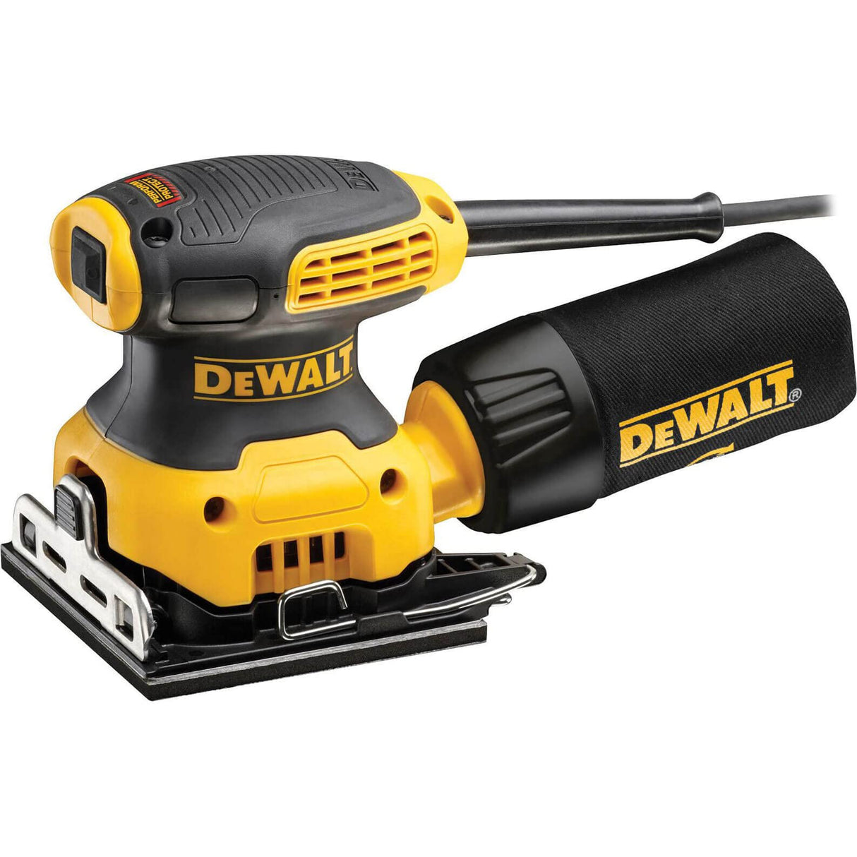 DEWALT DWE6411-B5 230Watt 1/4 Inch Sheet Palm Grip Sander-Perform and Protect Shield