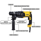 DEWALT DCH333NT 54V XR FLEX VOLT Li-ion 30mm SDS-Plus 3 Mode 4Kg Battery Powered Cordless Hammer with Brushless motor (Bare)-Perform and Protect Shield