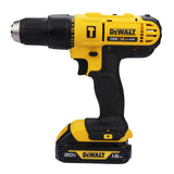 DEWALT DCD776S2 18V 13mm XR Lithium-Ion Cordless Hammer Drill Machine/Driver with 2x1.5 Ah Batteries included