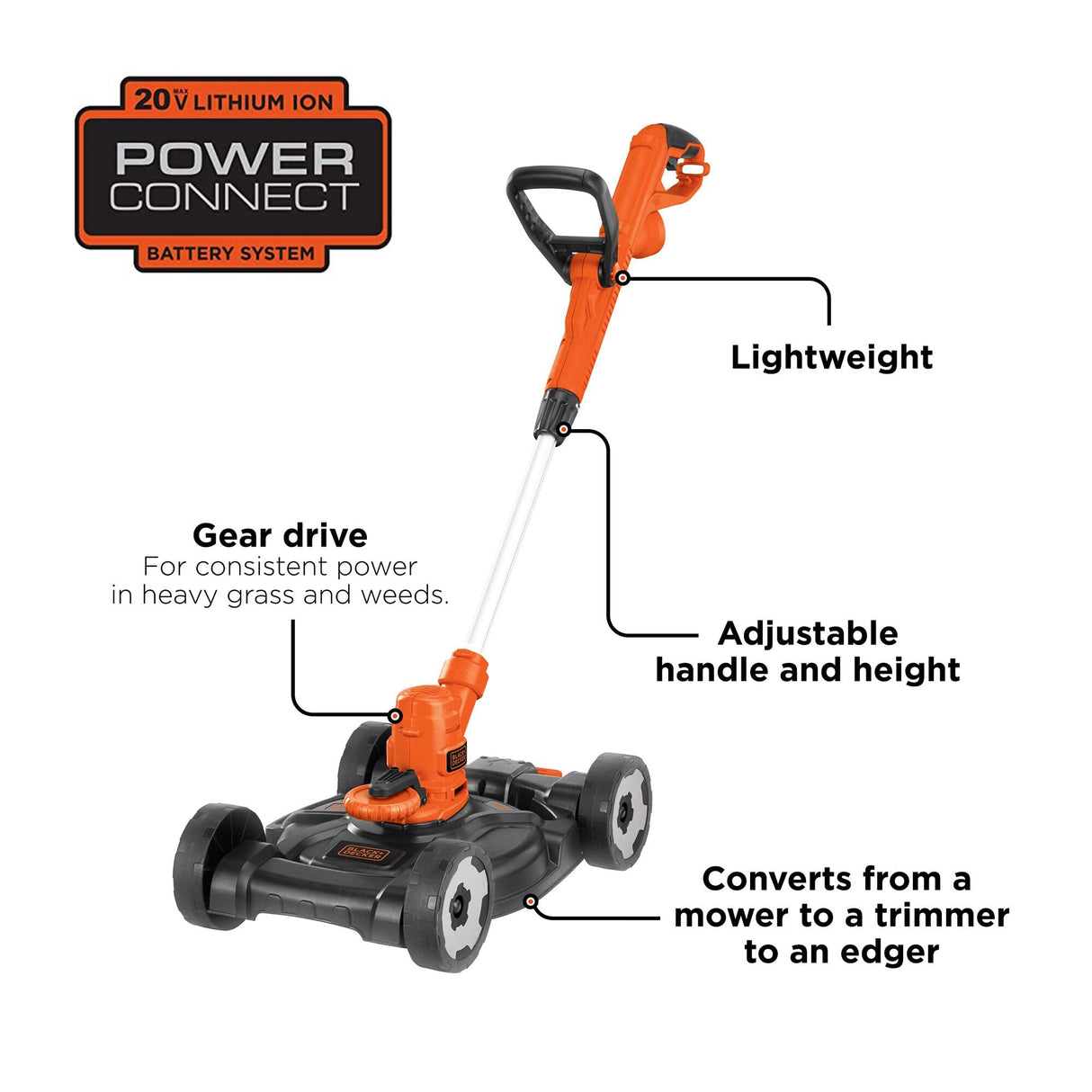 BLACK+DECKER BEMW451BH-B1 1200W Electric Lawn Mower With Bike Handle