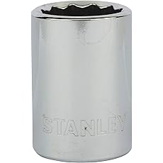 Stanley 19 mm, 3/4 Inch Sq. Drive 12 Point Maxi Drive Bi-Hexagonal Standard Socket