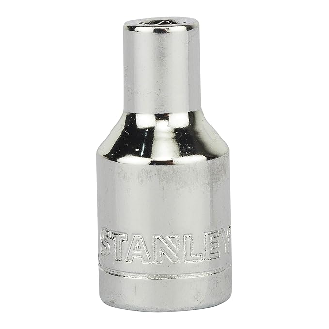 Stanley 4 mm, 1/4 Inch Sq. Drive Chrome Vanadium Steel 6 Point Standard Socket