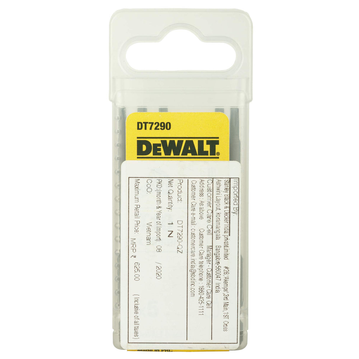 dewalt DT7290-QZ 70MM BIT for TORX, Silver, Set of 5 Pieces