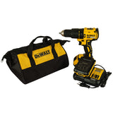 DEWALT DCD7771D2-IN 18V 13mm Cordless Compact Brushless Drill Machine Driver with 2x2.0Ah Li-ion batteries, Yellow