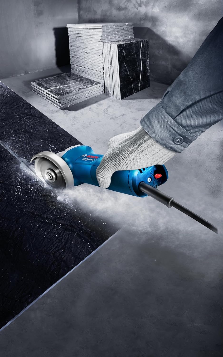 BOSCH Professional GWS 800 with 2 Cutting Wheels & 1 Grinding Wheel Corded Electric Angle Grinder with 1 Year Warranty