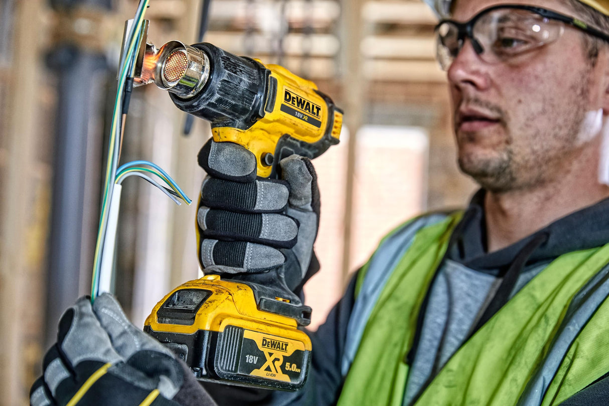 Dewalt DCE530N-XJ 18V XR Cordless Heat Gun (Bare Tool), Yellow