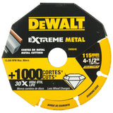 DEWALT DW8545 4.5'' Extreme Diamond Edge Cutoff Wheel-30x Life