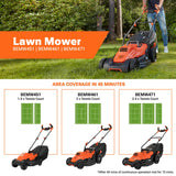 BLACK+DECKER BEMW461BH-GB 1400W Electric Lawn Mower with Bike Handle