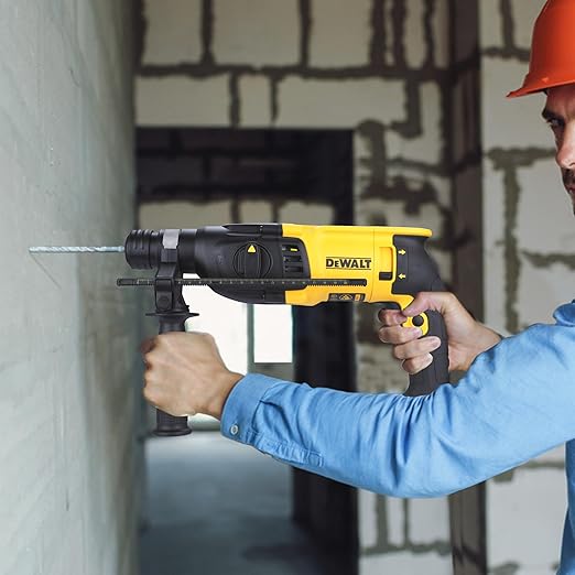 DEWALT D25133K-IN Combi Hammer For Drilling, Hammering & Chipping, 800W 26mm SDS-Plus 3 Mode 2Kg ,2 Year Warranty