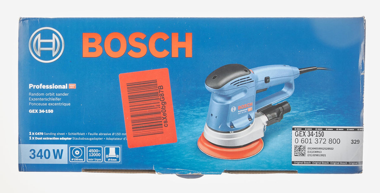 Bosch Professional GEX 34-150 Random Orbital Sander 6" (150mm)